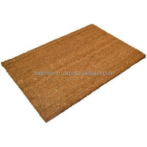 Tapete de coco liso con respaldo de PVC de alta calidad, producto de fibra de coco Natural de 60*90 cm, producto de fibra de coco Natural de diseño liso 100% de la India - Product Image 5