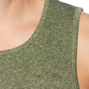 Sublimation personnalisé texturé musculation débardeurs en gros polyester coton Gym course Fitness entraînement débardeur - Product Image 4