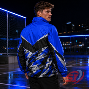 Custom Sports Windbreaker <b>Jacket</b> <b>Camo</b> Print Half Zip Teamwear OEM ODM Wholesale Manufacturer - Product Image 5