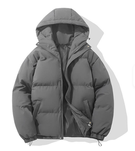 Chaqueta de Invierno para Hombre, Estilo Nuevo, Color Sólido, con Capucha, Relleno de Algodón, Impermeable, con Bloques de Color, Cálida, para Exteriores, Personalizable OEM - Product Image 5