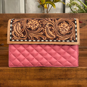 Custom Luxury Brand Designer Hand Tooled <b>Quilted</b> Leather Crossbody Bags Luxury Diamond Lattice Cow Leather Clutch Women <b>Handbags</b> - Product Image 3