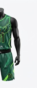 Shorts de sport respirants en Spandex/Nylon à col rond sans manches pour femme, imprimé Aigle Vert, toutes saisons, personnalisables pour équipes et marques - Product Image 5