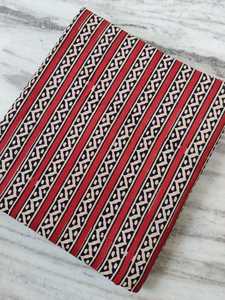 Tissu 100 % coton imprimé à la main, écologique et respirant pour robes, sacs, rideaux - Motifs traditionnels légers à côtes - Product Image 2