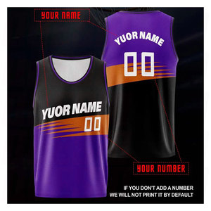 เสื้อบาสเก็ตบอลระบายอากาศได้ดี ชุดกีฬา เสื้อบาสเก็ตบอลน้ำหนักเบา ซับเหงื่อได้ดี ชุดบาสเก็ตบอลทีมแบบสั่งทำ - Product Image 5