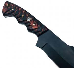 Handcrafted Black-Coated Tracker-<b>Profile</b> Craft <b>Tool</b> Carved Wood Handle Executive Display Piece - Product Image 3