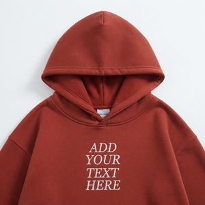 Sudadera con Capucha Blanca para Hombre de Primera Calidad, Tejido de Felpa de Algodón, Antiarrugas, con Logotipo Estampado en las Mangas, Corte Regular, para Invierno - Product Image 6