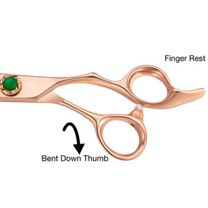 Ciseaux de coiffure professionnels avec lame droite en acier inoxydable tranchante - Product Image 4