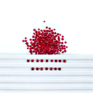 Rubis de Birmanie naturels non traités, carrés calibrés de 3 mm, pierres précieuses de rubis naturelles facettées pour la fabrication de bijoux, prêtes à l'emploi - Product Image 1