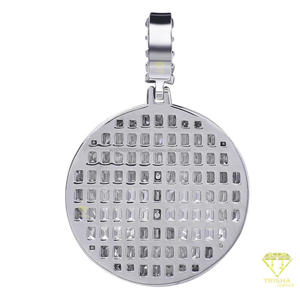 Iced Out <b>Tree</b> Pendant <b>Necklace</b> With Gold Finish and Premium Moissanite Stones - Product Image 4
