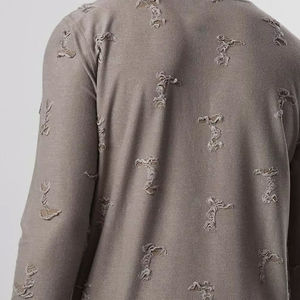 T-shirts pour hommes de haute qualité, effet usé, logo personnalisé, prix bas, t-shirts délavés à l'acide pour adultes - Product Image 4