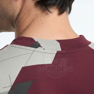 เสื้อยืดผู้ชายทรงโอเวอร์ไซส์สุดเทรนดี้ ผ้าคอตตอนหนานุ่ม ทรงหลวม บ็อกซี่ฟิต ไหล่ตก แขนสั้น คอเสื้อแบบสตรีทแวร์ เสื้อเปล่าสำหรับงานสกรีน เสื้อผ้าสั่งทำได้ - Product Image 6