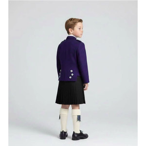 Traje Formal de Chaqueta y Chaleco Estilo Príncipe Charlie Morado para Bebé, para Bodas y Eventos, Estilo Highland, Gran Venta 2026 - Product Image 3