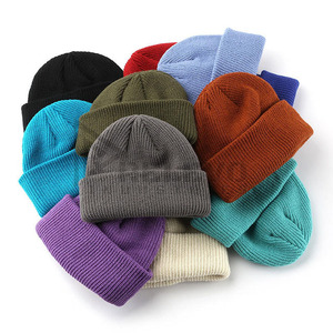 All Colors Beanie <b>Cap</b> with Inner And Outer Lining Soft Warm <b>Winter</b> <b>Cap</b> Men's And Women's Customizable Logo Wholesale - Product Image 4