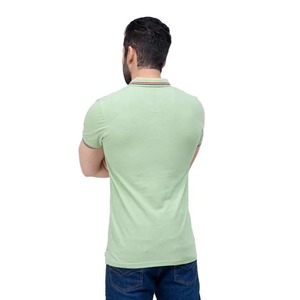 เสื้อกอล์ฟฤดูร้อนสำหรับผู้ชาย ผ้าฝ้ายพรีเมียม 100% คุณภาพสูง ปักโลโก้ตามสั่ง ผ้าถักเนื้อแน่น ไม่เป็นขุย แขนสั้น - Product Image 4