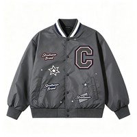 Vestes de baseball vintage surdimensionnées pour hommes, de qualité supérieure, avec logo personnalisé, fabriquées directement par l'usine Layenne.