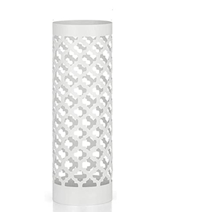 Porte-parapluies et organiseur de sol en métal, design moderne à treillis creux, thermolaqué, avec bac de récupération d'eau, à une face - Product Image 6