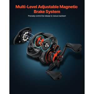 Ensemble de canne à pêche IM7 en fibre de carbone, système 6+1 BB, rapport de transmission 7.0:1, poignée en liège, anneaux en acier inoxydable, anneaux en céramique, pêche - Product Image 4