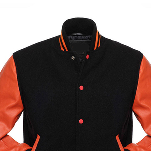 New Wholesale Fashionable Custom Logo Printed Cartoon Pattern 100% Wool Hooded Streetwear Varsity Jacket for <b>Men</b> - Product Image 6