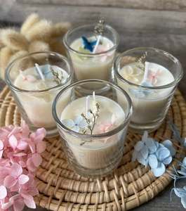 Bougie parfumée artisanale en cire de soja dans un bocal en verre réutilisable, contenant d'aromathérapie pour la décoration de la maison (60 ml) - Product Image 5