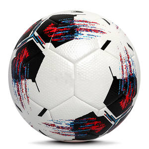 Balón de Fútbol de Cuero Texturizado Multicolor de Alta Calidad, Material de PVC y Goma, Tamaño 5, para Entrenamiento y Partidos al Aire Libre, Colores Personalizados para Niños - Product Image 1