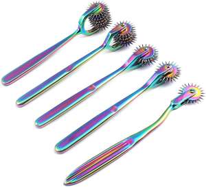 Nuevo Lanzamiento: Rueda de Wartenberg Neurologica Giratoria Multicolor Arcoíris de Acero Inoxidable con Cabezal en T de Surgiright - Product Image 1