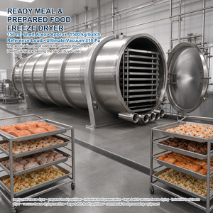 Lyophilisateur industriel FFD-200 pour café, thé et extraits, capacité de 200m³ et 2400kg par lot, avec chambre en SUS304 et pour la transformation alimentaire - Product Image 6