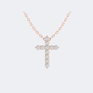 Elegante Collar con Colgante de Diamante Cultivado en Laboratorio, Corte Brillante Redondo, Oro, para Mujer, Regalo de Aniversario de Lujo, Certificado IGI SGL, 0.90ctw - Product Image 2