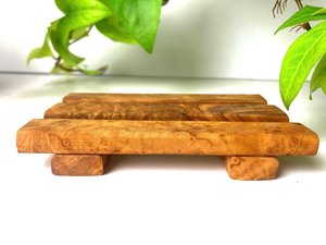 Wooden <b>Soap</b> Dish Rectangle Minimalist Stand Anti Slip Bathroom <b>Set</b> | Self Draining Bar <b>Soap</b> Bathroom | ROWER Wooden <b>Soap</b> Dish - Product Image 5