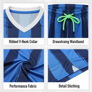 Ensemble de maillots de football personnalisés pour adultes, 100% polyester, manches courtes, impression numérique, séchage rapide, respirant, tenue de football - Product Image 5