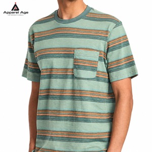 T-shirts rayés pour hommes de qualité supérieure, style marine, en jersey, en coton, vente en gros, très populaires - Product Image 1
