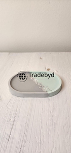 Elegante Bandeja Moderna de Resina, Plato Decorativo Móvil Hecho a Mano de Primera Calidad para Servir en el Hogar, Tradebyd - Product Image 3