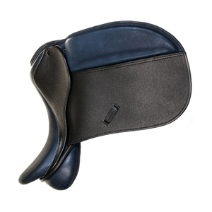 Almohadilla de cuero de vaca personalizable con logo para silla de montar de doma, estilo inglés, polo, con armazón de madera, varios tamaños disponibles, alta calidad, duradera. - Product Image 6