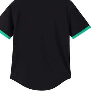 Chemise Henley noire AKA pour femme, broderie de lettres grecques, patte de boutonnage, haut décontracté de qualité supérieure, tissu de haute qualité, coupe confortable - Product Image 6