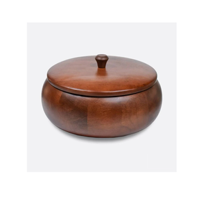 Handcrafted Wooden Hotpot with <b>Lid</b> Elegant Design For Party & hotels Dinner Table Food & Chapati Serving Casseroles <b>pot</b> - Product Image 1