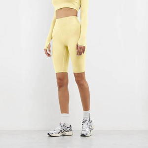 Shorts Deportivos de Cintura Media para Mujer, Personalizables en Color, Tejidos en Poliéster, Elásticos, de Secado Rápido, para Gimnasio y Fitness - Product Image 1