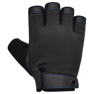Leather Fingerless Weightlifting Gloves Anti-Slip Hand Grips Padded Palm for Gym Bodybuilding Training - Product Image 3