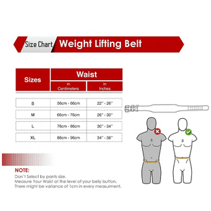 Genuine Leather Weight Lifting <b>Belt</b> Powerlifting Training Bodybuilding <b>Belt</b> - Product Image 6