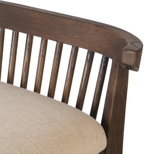 เก้าอี้บาร์ไม้สักทำมือ ดีไซน์พนักพิงคู่ แข็งแรง ทนทาน สวยงาม เหมาะสำหรับร้านกาแฟ บาร์ ร้านอาหาร และใช้ในบ้าน - Product Image 6