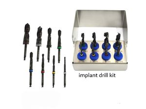 Kit de brocas para implantes dentales, 8 piezas, juego de fresas quirúrgicas con irrigación externa y soporte para cirugía de implantes orales, herramientas para implantes dentales - Product Image 2