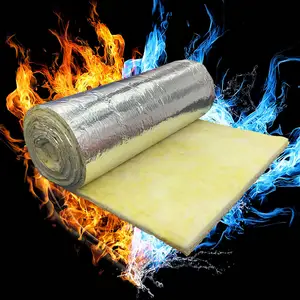 Rotoli <span class=keywords><strong>di</strong></span> Isolamento in <span class=keywords><strong>Fibra</strong></span> <span class=keywords><strong>di</strong></span> <span class=keywords><strong>Vetro</strong></span> con Rivestimento in Alluminio 25mm 50mm, Isolamento in Lana <span class=keywords><strong>di</strong></span> <span class=keywords><strong>Vetro</strong></span> per Pareti e Soffitti - Product Image 1