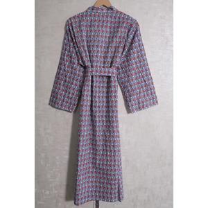 Robe Kimono en Coton Imprimé pour Femme Lavinas, Style Bohème, Col en V, Longueur Totale, Respirante, Séchage Rapide, Tenue Décontractée pour la Maison, Douce - Product Image 5