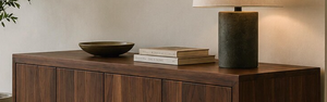 Hot Sale <b>Mid</b> <b>Century</b> Wooden <b>Sideboard</b> Cabinet Modern Walnut Storage Credenza Buffet Table Living Room Furniture Unit Supplier - Product Image 4