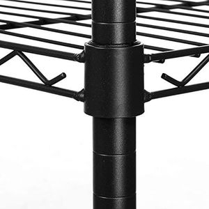 Scaffale a 3 Ripiani di Grandi Dimensioni in Filo Metallico Resistente, Appendiabiti con Ruote, Organizzatore per Vestiti - Product Image 4