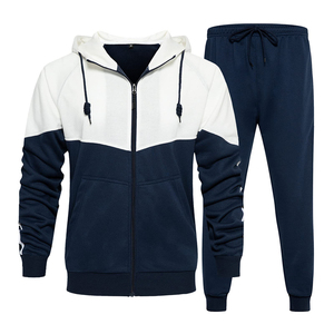 Survêtements décontractés élégants à capuche zippée, coupe-vent vierge, ensembles de sport d'hiver à séchage rapide, personnalisables - Product Image 1