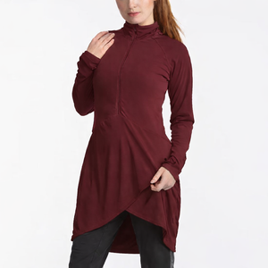 Trending Women's Modest Casual Sports <b>Top</b> Europe Quick Dry Long Sleeve Yoga Clothes Regular Breathable Lightweight All Seasons - Product Image 3