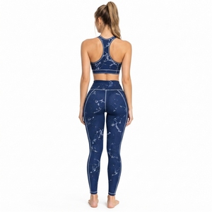 Ensemble de yoga imprimé Regal Three LLC, 2 pièces, soutien-gorge de compression, leggings longs, vêtements de fitness pour femmes, ensemble de compression long - Product Image 4