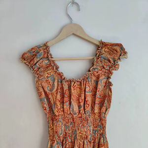 ชุดเดรสผ้าไหมสำหรับผู้หญิง งานแฮนด์เมด ดีไซน์หรูหรา ยาวแบบแม็กซี่ สไตล์โบโฮ ผลิตจากผ้าธรรมชาติที่ยั่งยืน ชุดเดรสฤดูร้อน ชุดสำหรับแขกในงานแต่งงาน - Product Image 1