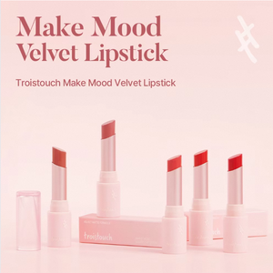 Troistouch MAKE MOOD VELVET <b>LIPSTICK</b> 01 COSY BEIGE 5g Waterproof Cream Velvet <b>Lipstick</b> Korean <b>Lipstick</b> <b>Mini</b> - Product Image 6