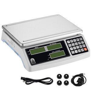 Bilancia Industriale Digitale 15 kg x 0,5 g per Monete e Componenti, Capacità 300 kg, Precisione 1 g - Product Image 1