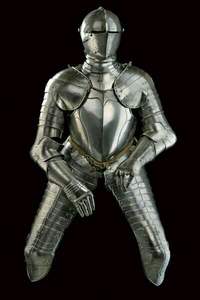 Armadura de cuerpo completo de metal europea medieval de marca privada con diseño tradicional para decoración temática histórica - Product Image 4